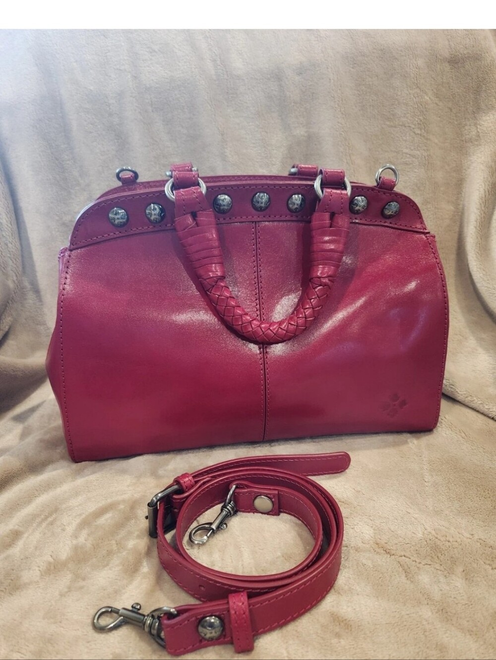 NEW!!  PATRICIA NASH MINORI DISCOVERY SATCHEL IN GRANITA.  NUMBER 1 out of 100.